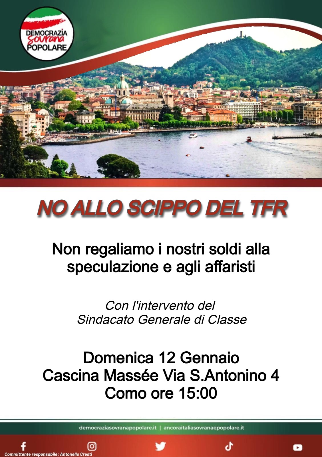 No allo scippo del TFR